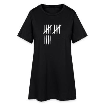 14 ans liste-traits 14 ans - Robe T-shirt Femme - noir - Devant