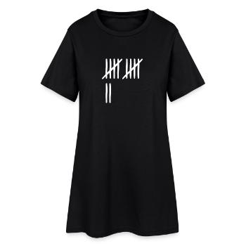 12 ans liste-traits 12 ans - Robe T-shirt Femme - noir - Devant