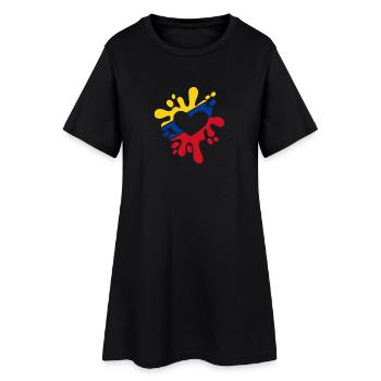 Colombie - Robe T-shirt Femme - noir - Devant