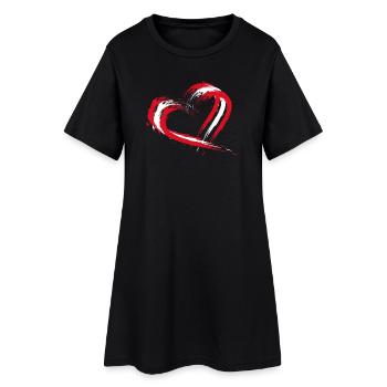 Pérou - Robe T-shirt Femme - noir - Devant