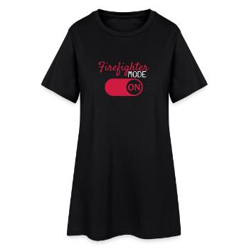 Pompiers - Robe T-shirt Femme - noir - Devant
