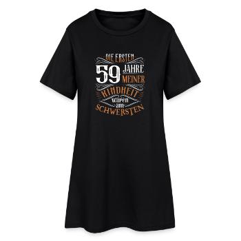 59. Geburtstag Kindheit Lustig - Frauen T-Shirt-Kleid - Schwarz - Vorne