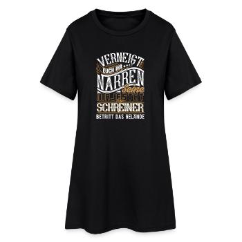Schreiner - Frauen T-Shirt-Kleid - Schwarz - Vorne