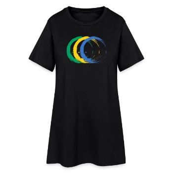 Gabon - Robe T-shirt Femme - noir - Devant
