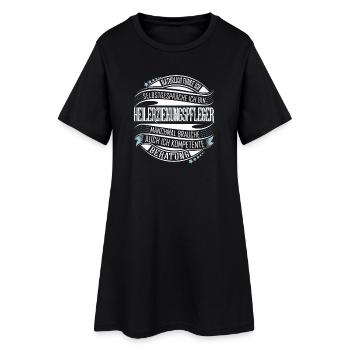 Heilerziehungspfleger - Frauen T-Shirt-Kleid - Schwarz - Vorne