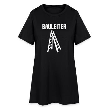 Bauleiter Leiter Wortspiel - Frauen T-Shirt-Kleid - Schwarz - Vorne
