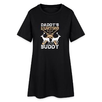 Drôle de citation de chasse Papas Copain de chasse - Robe T-shirt Femme - noir - Devant