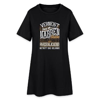 Fahrzeuglackierer - Frauen T-Shirt-Kleid - Schwarz - Vorne