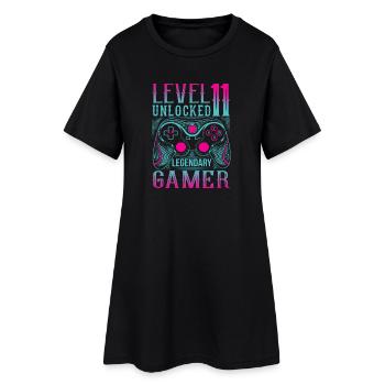 11e anniversaire niveau 11 Gamer Jeux De Jeu - Robe T-shirt Femme - noir - Devant
