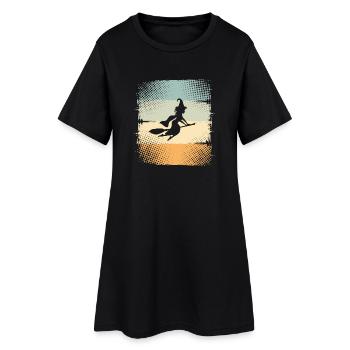 Sorcière - Robe T-shirt Femme - noir - Devant