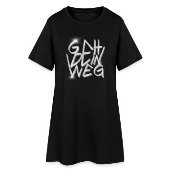FAIS TON CHEMIN GRAFFITI - Robe T-shirt Femme - noir - Devant