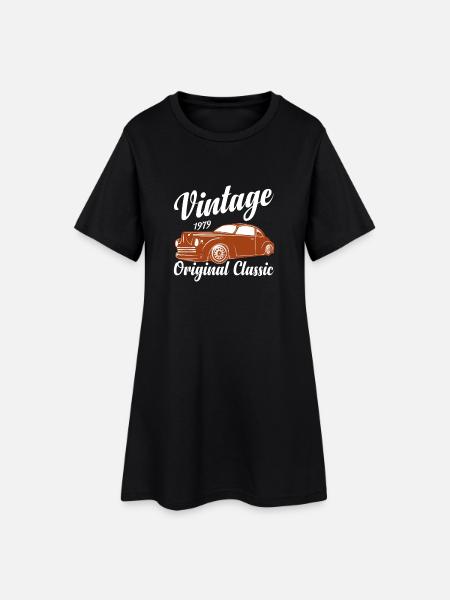 Lustiges Auto-Zitat für Autoliebhaber Oldtimer Oldtimer - Frauen T-Shirt-Kleid - Schwarz