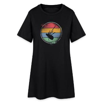 Cornemuse - Robe T-shirt Femme - noir - Devant