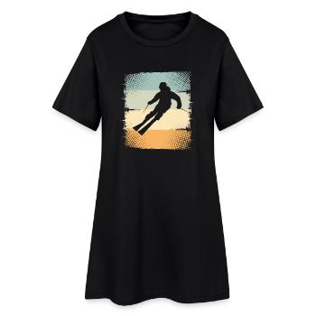 Ski - Robe T-shirt Femme - noir - Devant