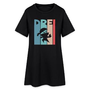 Ninja 3 Jahre Geburtstag Kinder - Frauen T-Shirt-Kleid - Schwarz - Vorne