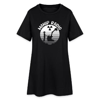 Manip radio et Mobile pour Manipulateur radio - Robe T-shirt Femme - noir - Devant