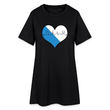 J’adore Zurich Züri Love Heart Suisse Cadeau - Robe T-shirt Femme - noir - Devant