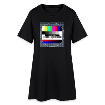 Retro Style Vintage Old School - Frauen T-Shirt-Kleid - Schwarz - Vorne