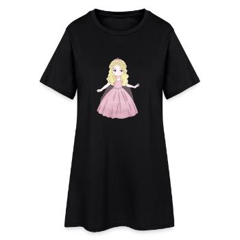 Princesse - Robe T-shirt Femme - noir - Devant