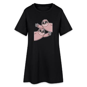 Sloth Sloths - Women’s T-Shirt Dress - black - Front