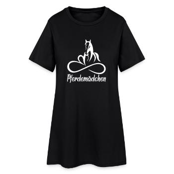 Pferdemädchen Unendlichkeit Logo - Frauen T-Shirt-Kleid - Schwarz - Vorne