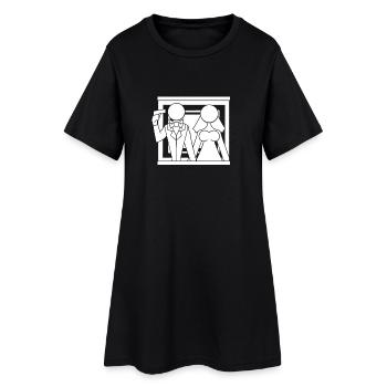 JGA Braut Bräutigam Heirat Game Over Geschenk - Frauen T-Shirt-Kleid - Schwarz - Vorne