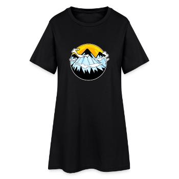 Mountain Mountains - Women’s T-Shirt Dress - black - Front