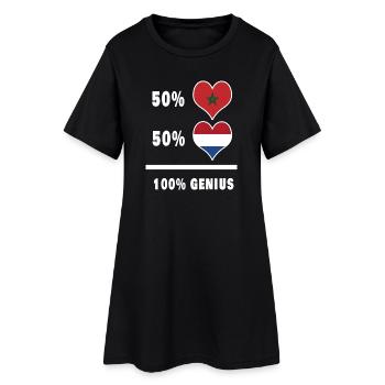 Le Maroc et les Pays-Bas ingénieux / Cadeau - Robe T-shirt Femme - noir - Devant
