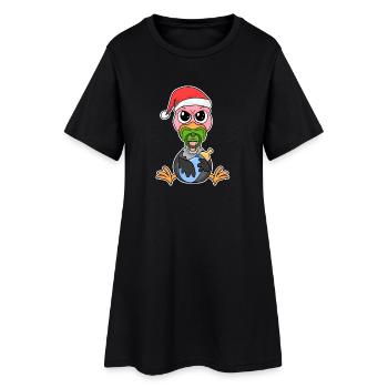 Bébé Vautour Noël - Robe T-shirt Femme - noir - Devant