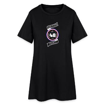 Fière D'être Du 48 Lozère France - Robe T-shirt Femme - noir - Devant