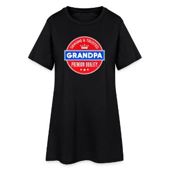 Grand-père Grand-père Déclaration Grand-père Tout le meilleur - Robe T-shirt Femme - noir - Devant