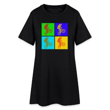 BMX Pop Art - Women’s T-Shirt Dress - black - Front