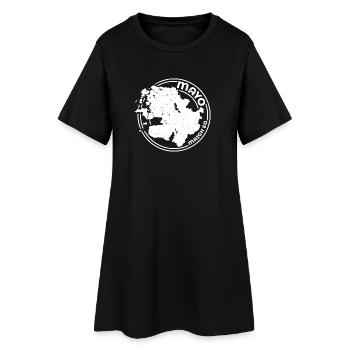 Comté de Mayo Irlande | Timbre de contour de carte - Robe T-shirt Femme - noir - Devant