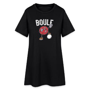 Tenue de pétanque boule pour boule bouler - Robe T-shirt Femme - noir - Devant