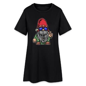 Barbe Coiffure Croissance de la barbe Masculinité Porteur de barbe - Robe T-shirt Femme - noir - Devant