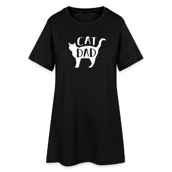 Chats Chats - Robe T-shirt Femme - noir - Devant
