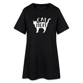 Chats Chats - Robe T-shirt Femme - noir - Devant