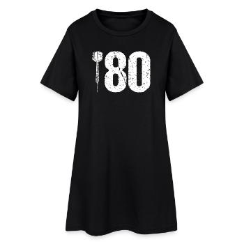 DART DARTS 180 ONEHUNDREDANDÉJOUREUR DE FLÉCHETTES RAPIDE - Robe T-shirt Femme - noir - Devant