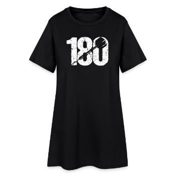 DART DARTS 180 ONEHUNDREDANDÉJOUREUR DE FLÉCHETTES RAPIDE - Robe T-shirt Femme - noir - Devant
