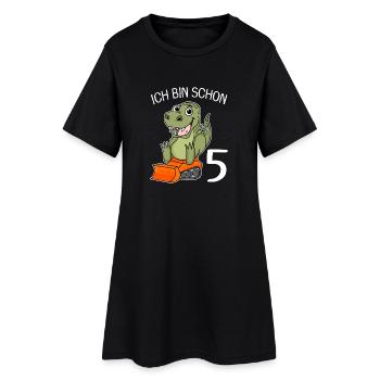 5. Geburtstag Junge - 5 Jahre Geschenk - Frauen T-Shirt-Kleid - Schwarz - Vorne