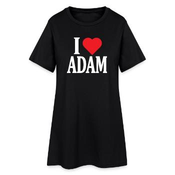 T-shirt I love Adam I love Adam t-shirt - Women’s T-Shirt Dress - black - Front