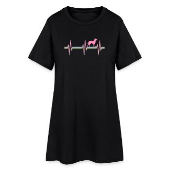 Vizsla Vizsla-Besitzer Vizsla-Liebhaber - Frauen T-Shirt-Kleid - Schwarz - Vorne