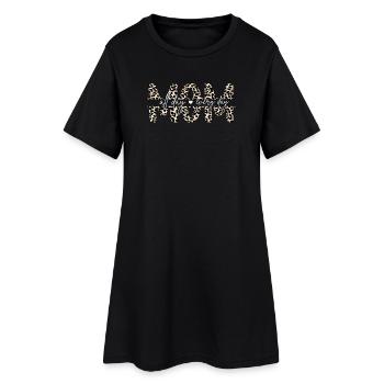Maman maman toute la journée tous les jours Maman Fête des mères - Robe T-shirt Femme - noir - Devant