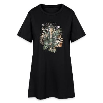 fascinant Ganesha un dieu avec une tête d’éléphant - Robe T-shirt Femme - noir - Devant