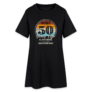 Il y a cinquante ans Toutes les parties originales - Robe T-shirt Femme - noir - Devant
