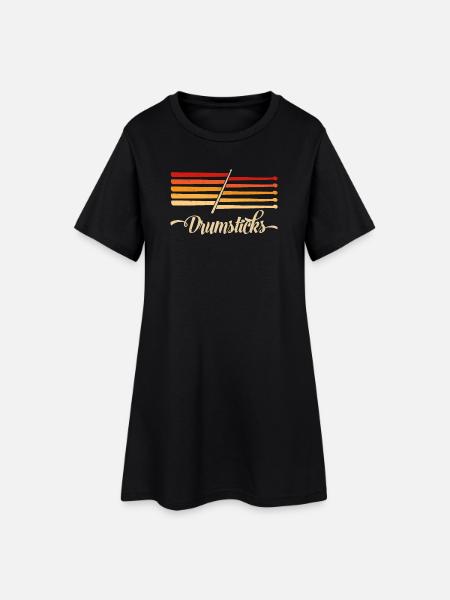 Drummer Drumsticks " Drumsticks » - Robe T-shirt Femme - noir