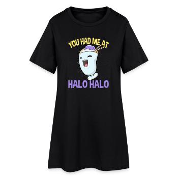 Halo Halo Philippinen philippinisches Essen Kawaii - Frauen T-Shirt-Kleid - Schwarz - Vorne