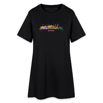 Bremen Skyline Bunt Bremen Allemagne du Nord - Robe T-shirt Femme - noir - Devant