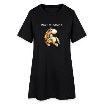 Drôle de cheval comme abeille I Cheval disant - Robe T-shirt Femme - noir - Devant