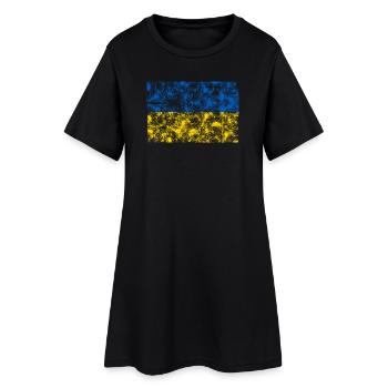 Ukraine - Robe T-shirt Femme - noir - Devant